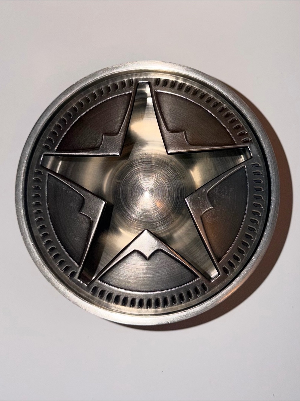 1970's VTG Marlboro Texas Lone Star Stainless Steel Ashtray with Lid NWOT 4.5”